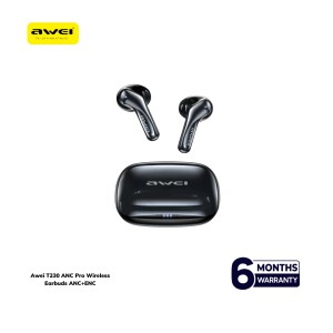 Awei T230 ANC Pro True Wireless Earbuds – Bluetooth 6.0 Active & Environmental Noise Cancelling Earphones with 300mAh Charging Case_img_0