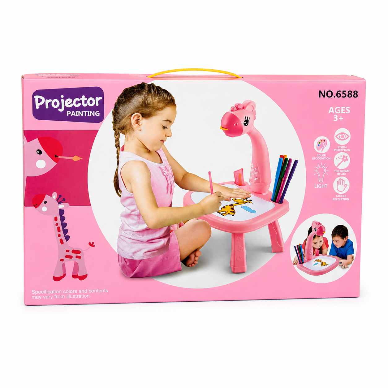 Little Hands Drawing Projector Table for Kids | Trace & Draw Educational Art Toy with Light | Safe ABS Doodle Board for Toddlers, Boys & Girls_img_1