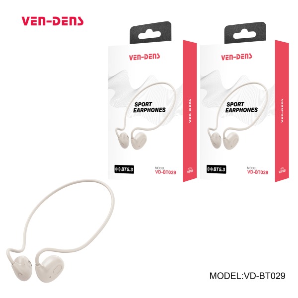 VEN-DENS VD-BT029 Sport Wireless Open-Ear Air-Conduction Earphone – Bluetooth 5.3 Headset with 14.2mm Drivers, 8-Hour Playtime, Touch Control & Secure Ear-Hook Design_img_2