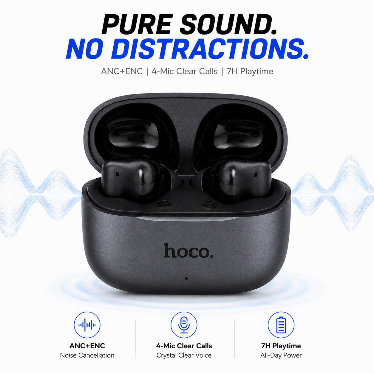 EQ27 Fun AI Translation True Wireless Earbuds – Bluetooth 5.4 ANC & ENC Noise Cancelling Earphones with 134+ Languages Real-Time Translation & 28H Battery_img_1
