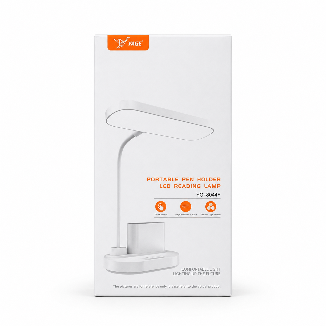 YAGE YG-8044F Portable Pen Holder LED Reading Lamp – Rechargeable Touch Control Desk Light with 1500mAh Battery, Adjustable Color Temperature & Flexible Hose Design_img_3