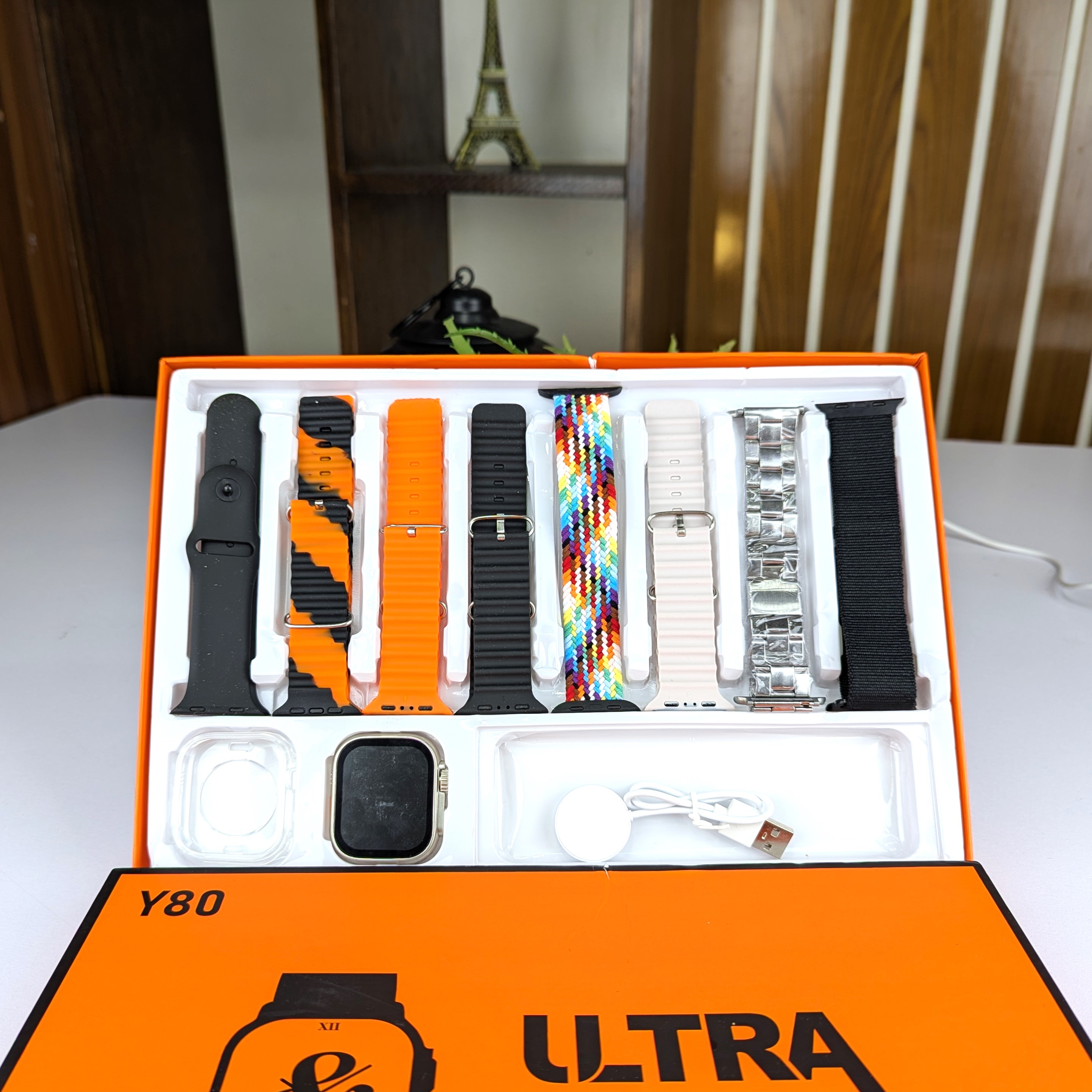 Y80 Ultra Smartwatch With 8 Strap_img_3