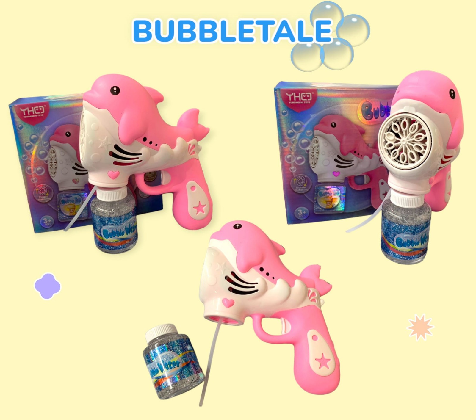 Yuhongchi bubble Tale-Dolphin Bubble Guns for Kids_img_3