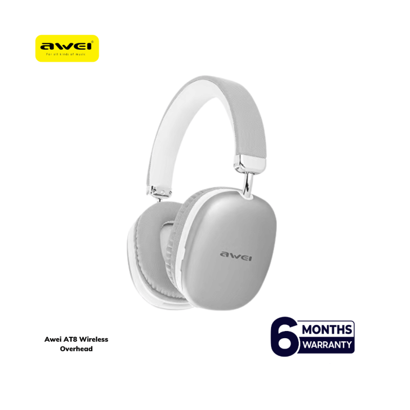 Awei AT8 Bluetooth Wireless Over-Ear Headphone – Bluetooth 5.4 Headset with 40mm Drivers, 40-Hour Playback, Type-C Fast Charging & Built-in Mic_img_1