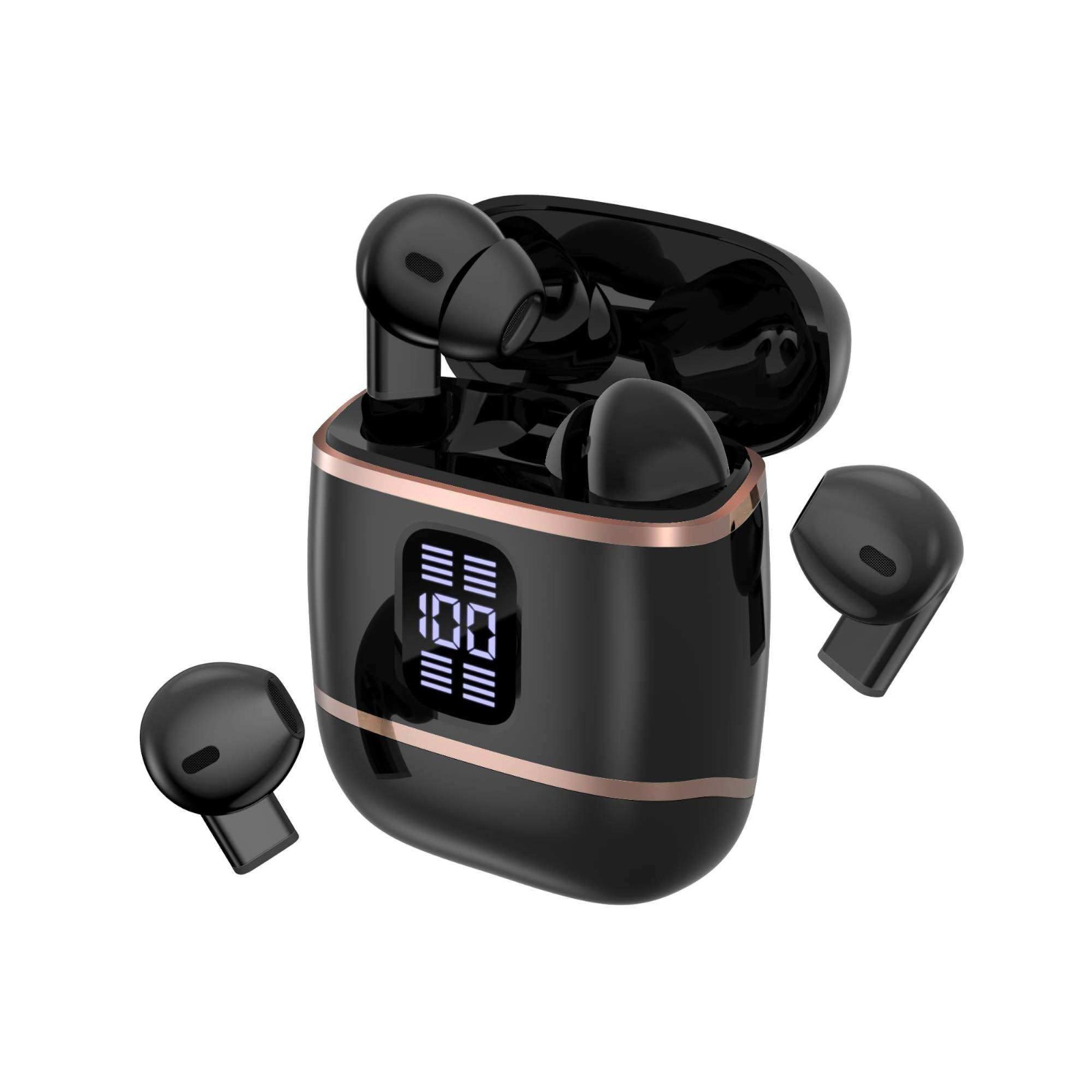J40 4-in-1 True Wireless Earbuds – Bluetooth 5.4 TWS with Dual-Side Charging Case, Smart LED Display, Active Noise Cancellation & IPX5 Waterproof_img_3
