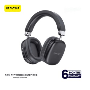 Awei AT7 Wireless Bluetooth 5.4 Headphone & Stereo Surround Speaker (2-in-1) – 70H Massive Playtime, 600mAh Battery, 40mm Drivers, Micro-SD Card Slot, Type-C & Built-In Mic_img_0
