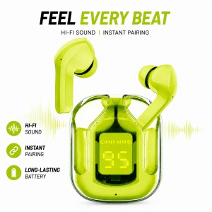 Ultrapods Pro Transparent True Wireless Earbuds – Bluetooth 5.3 TWS with Smart LED Display, ANC Noise Cancellation & IPX4 Waterproof_img_0