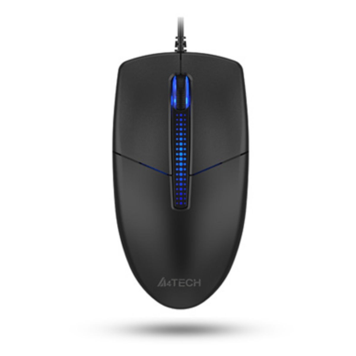 A4Tech N-530 Illuminated Wired Optical Mouse – 1200 DPI, Symmetric Design, 1.5M USB Cable, Plug & Play & Durable Build for PC & Laptop_img_1