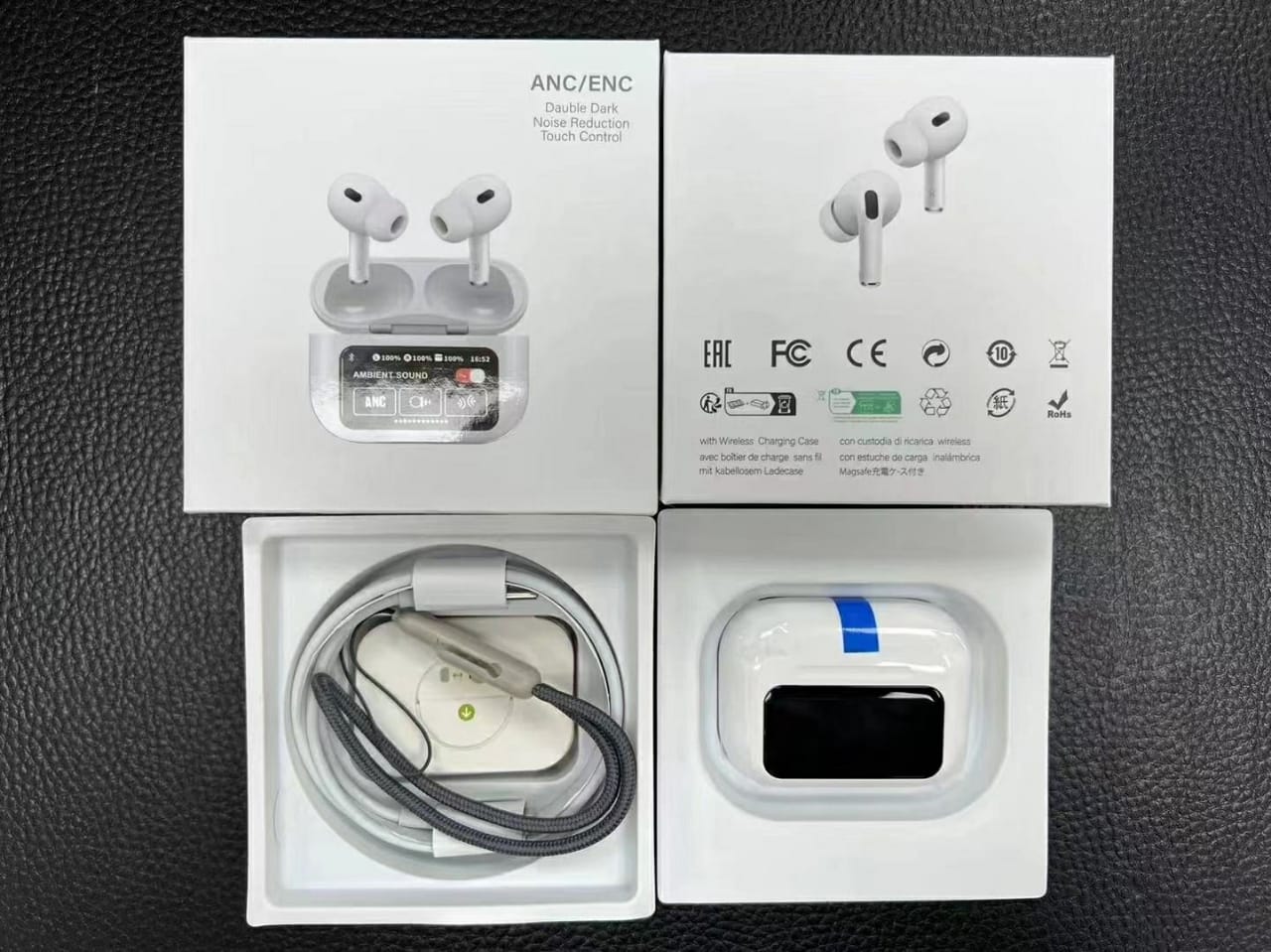 A9 Pro ANC True Wireless Earbuds – Smart Touch Screen Charging Case, Active Noise Cancellation, 13mm Drivers, GPS Location & 35H Battery_img_2