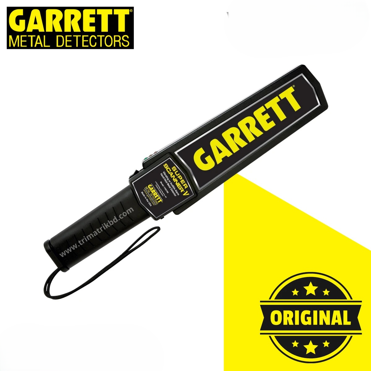 Garrett Super Scanner V Hand-Held Metal Detector – High-Sensitivity Security Wand with Vibration/Audio Alert, Auto Self-Calibrating & 100-Hour Battery Life_img_1