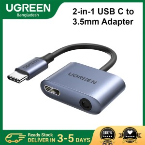 UGREEN CM231 (60164) 2-in-1 USB-C to 3.5mm Audio & Charging Adapter – PD 3.0 & QC 3.0 Fast Charging, Hi-Fi Sound Quality, Aluminum Alloy Portable Converter for Type-C Smartphones & Tablets_img_0