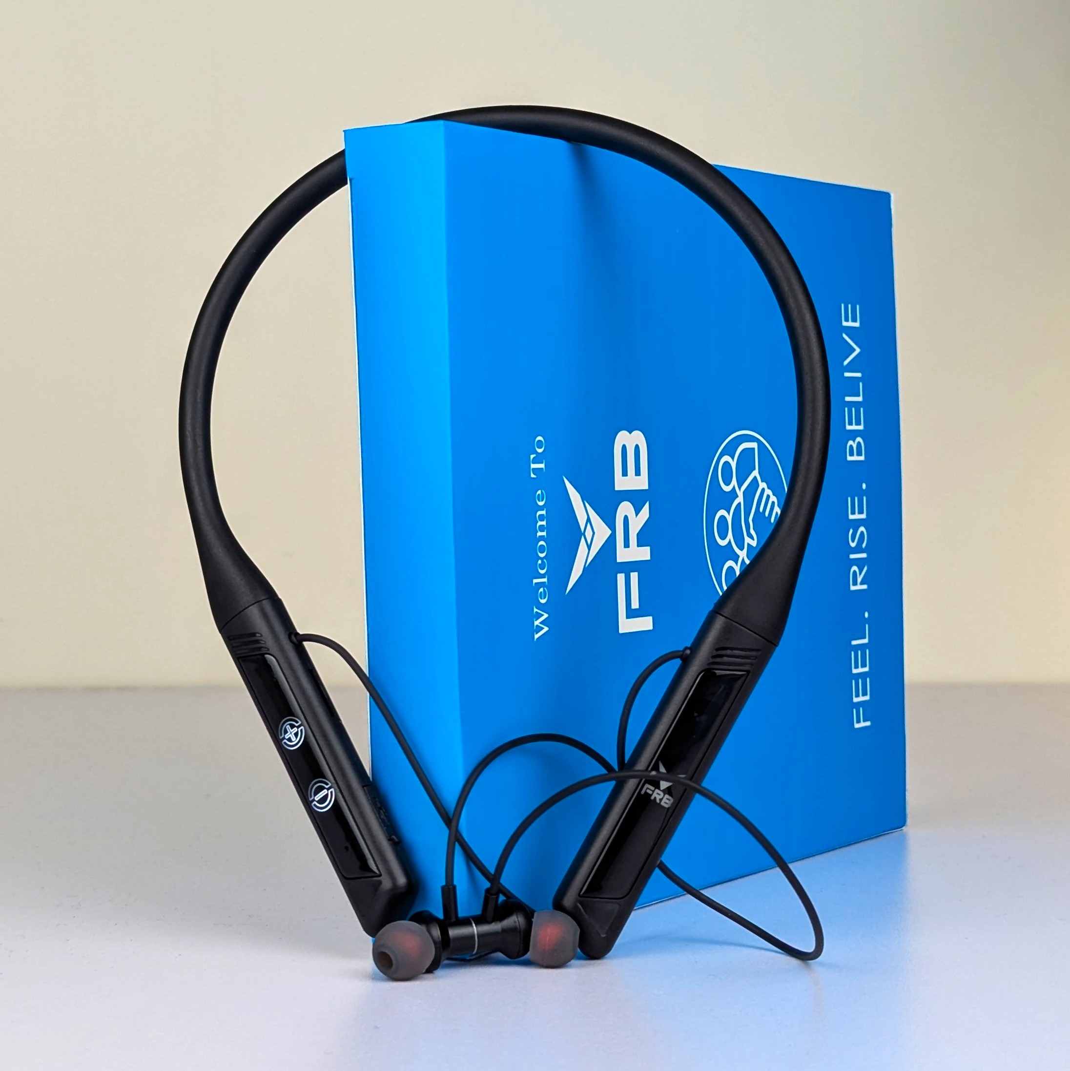 FRB N-27 Smart Wireless Neckband Earphone – Bluetooth 5.4 In-Ear Headset with 400H Battery Life, TF Card Slot, Type-C Fast Charging, Touch Control & Voice Change Feature_img_3