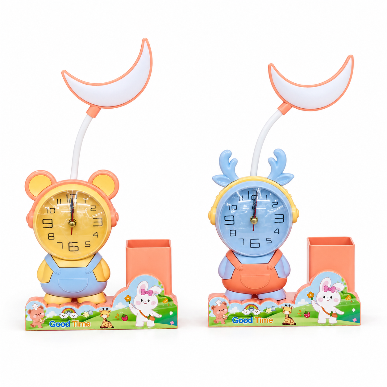 3 in 1 Table Lamp with Analog Clock & Pen Holder_img_2