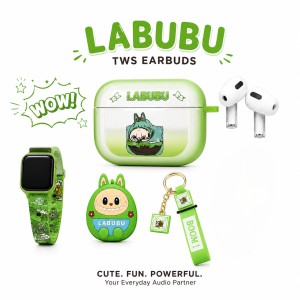 Pop Mart Labubu 2-in-1 Gadget Set – Cute Wireless TWS Earbuds & Smartwatch Strap Combo with Collectible Character Case_img_0
