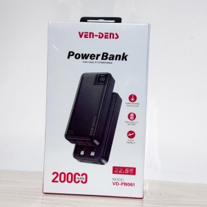 Ven-Dens VD-PB061 20000mAh 22.5W Power Bank Fast Charging High Quality Powerbank_img_0