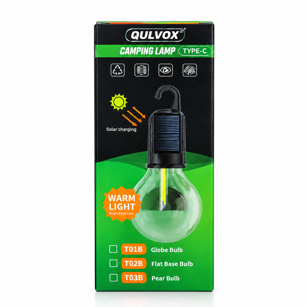 Rechargeable Solar Camping Lamp – Portable LED Hanging Lantern with Type-C Charging, Warm Ambient Light & Emergency Battery Backup for Outdoor & Home Use_img_3