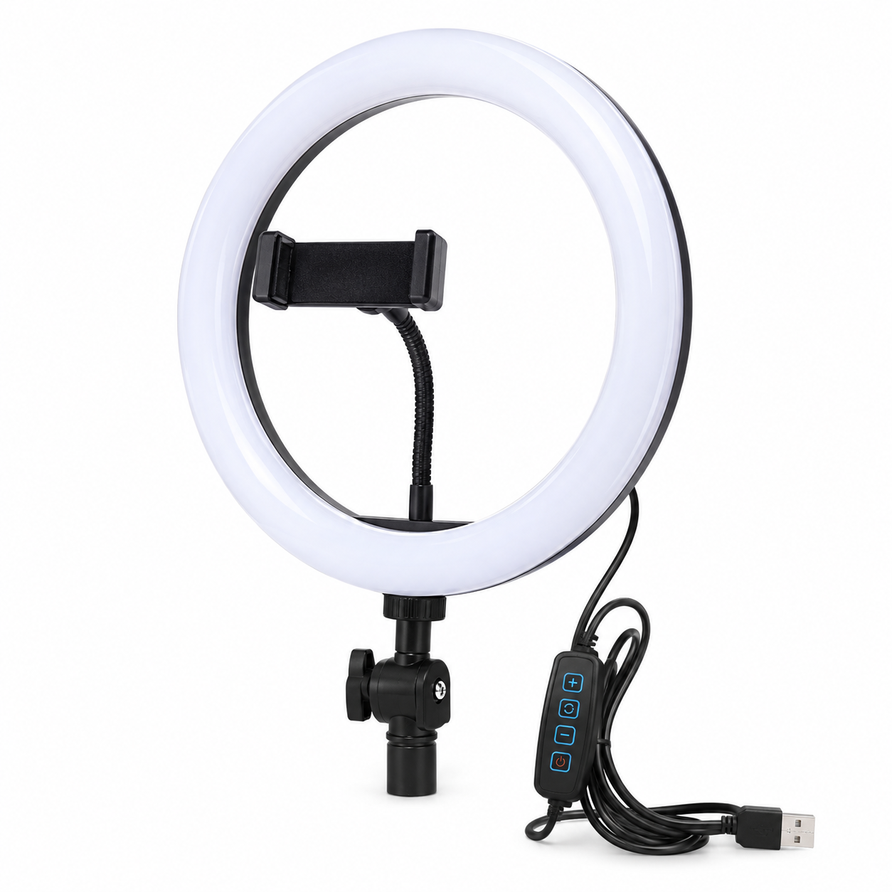 6 Ft Tripod Stand, 10" LED Ring Light & K8 Wireless Microphone Combo – Professional Content Creation & Vlogging Kit with 65ft Range, Adjustable Stand & Phone Cradle_img_2