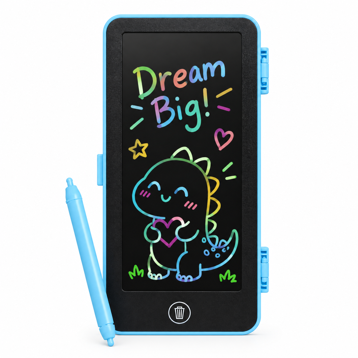 Apple Toys LCD Drawing & Writing Board – Portable Electronic E-Writer Pad with Case, One-Touch Erase Button & Cute Cartoon Graphics, Safe Screen-Free Educational Toy for Kids_img_2