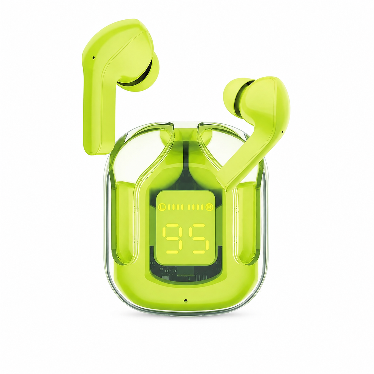 Ultrapods Pro Transparent True Wireless Earbuds – Bluetooth 5.3 TWS with Smart LED Display, ANC Noise Cancellation & IPX4 Waterproof_img_3