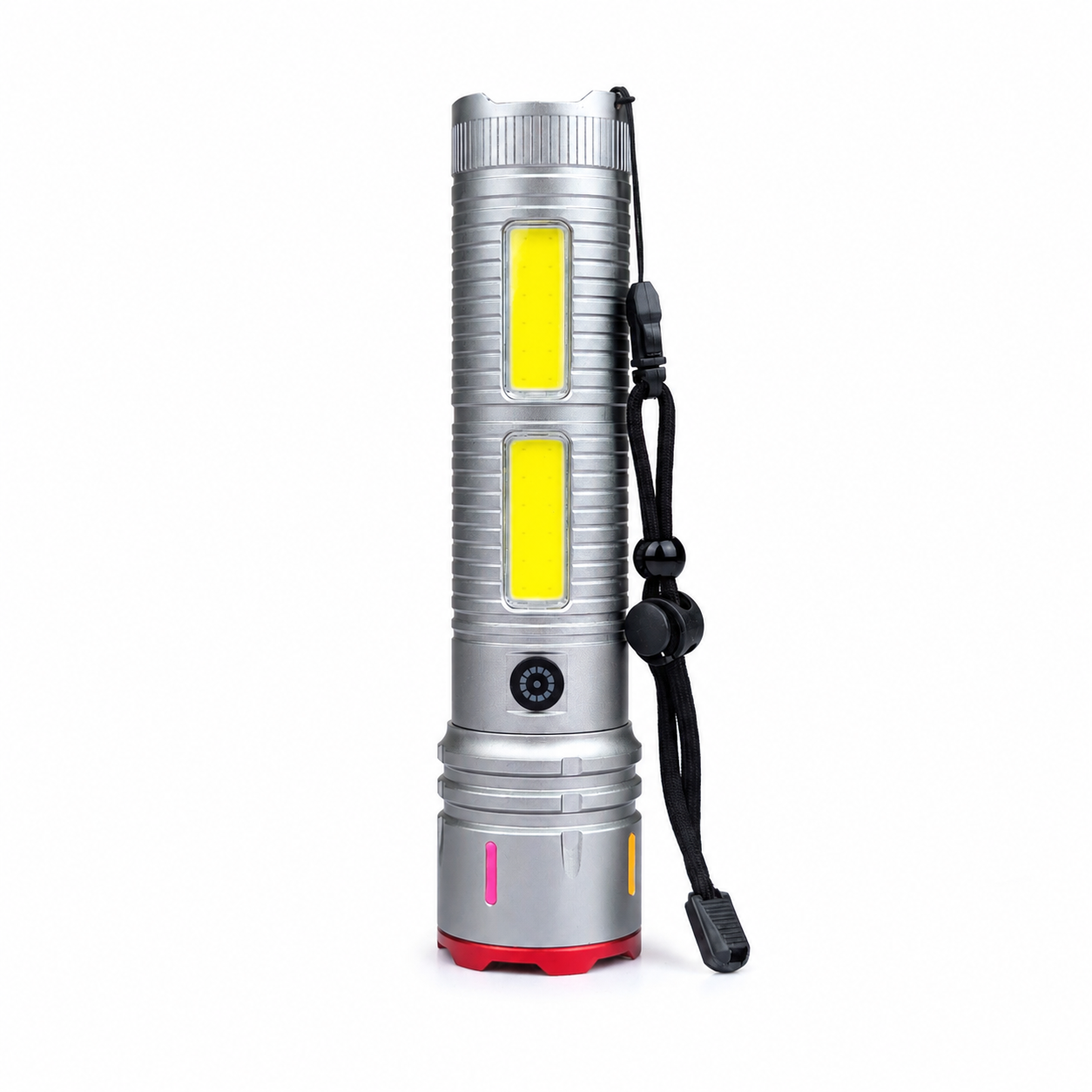 Laser Cannon X03 Metal Tactical Flashlight – High-Power Long-Lasting LED Torch with Built-In Power Bank & Durable Metal Body (8.5 Inch, 445g)_img_3