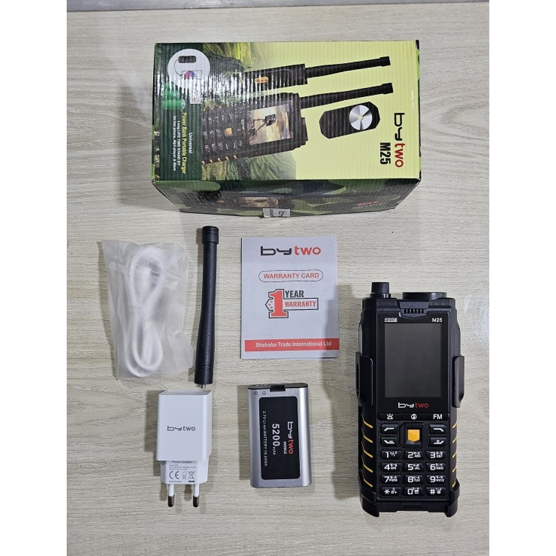 Bytwo M25 Power Bank Feature Phone – 4-SIM Slot, 5200mAh Battery with Power Bank Function, External Antenna, Magic Voice & 2.8" QVGA Display_img_4
