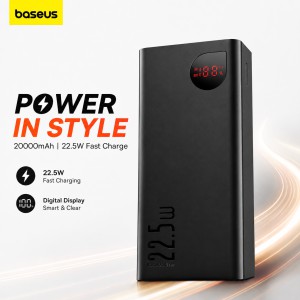 Baseus Adaman 20000mAh 22.5W Metal Power Bank – Fast Charging Portable Charger with Digital LED Display, Triple Ports & Aluminum Alloy Body (Black)_img_0