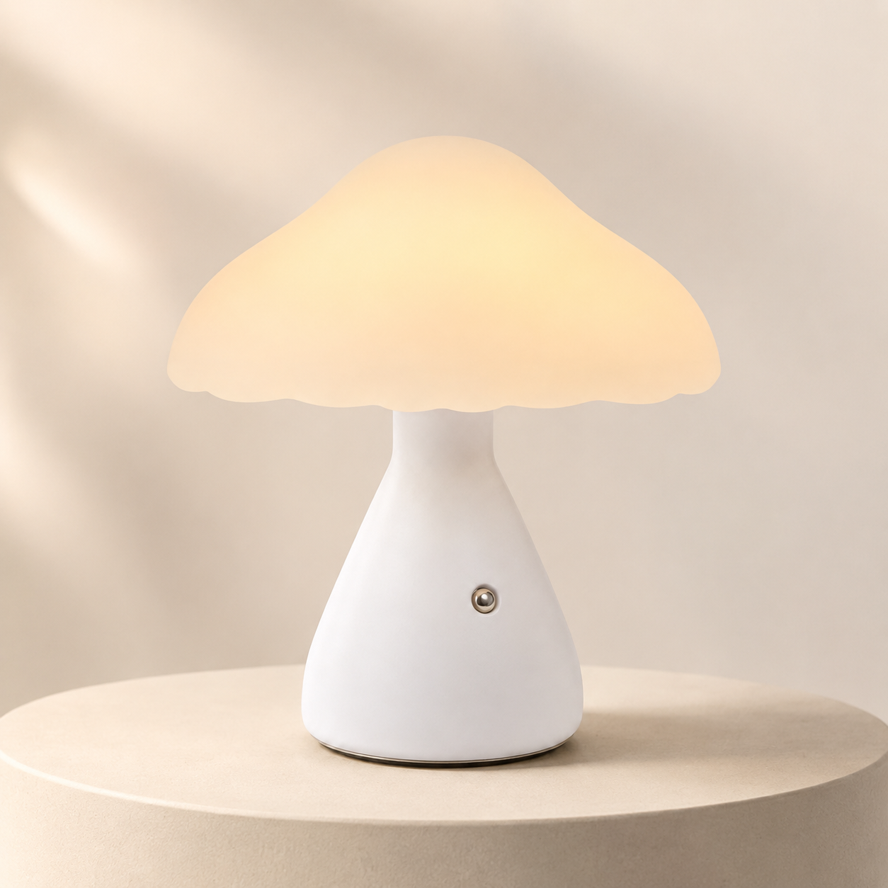 Rechargeable LED Mushroom Desk & Table Lamp – Cordless Touch Control Dimmable Ambient Night Light with Type-C USB Charging for Bedroom & Home Decor_img_4