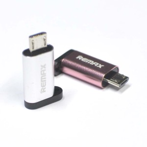 Remax USB Type-C to Micro USB Converter Adapter – Gold-Plated Aluminum Alloy OTG & Charging Connector_img_0