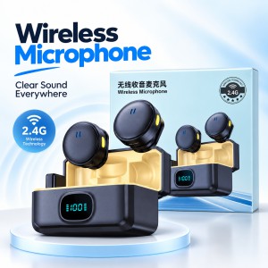 Premium Magnetic Dual Wireless Lavalier Microphone – Smart Charging Case with Digital Display, ENC Noise Cancellation & Plug-and-Play Mic for Vlogging, Interviews & Streaming_img_0