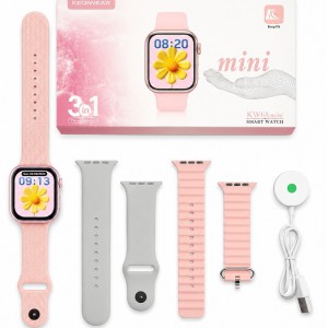KW68 Mini ladies Smartwatch with Bluetooth Call & 3 Straps_img_0
