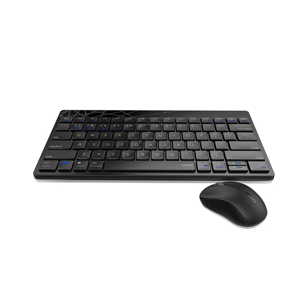 Rapoo 8000S Wireless Keyboard and Mouse Combo (Black) – 2.4GHz Stable Wireless, Spill-Resistant Design, 1000 DPI Optical Mouse, Long Battery Life & 2-Year Warranty_img_2