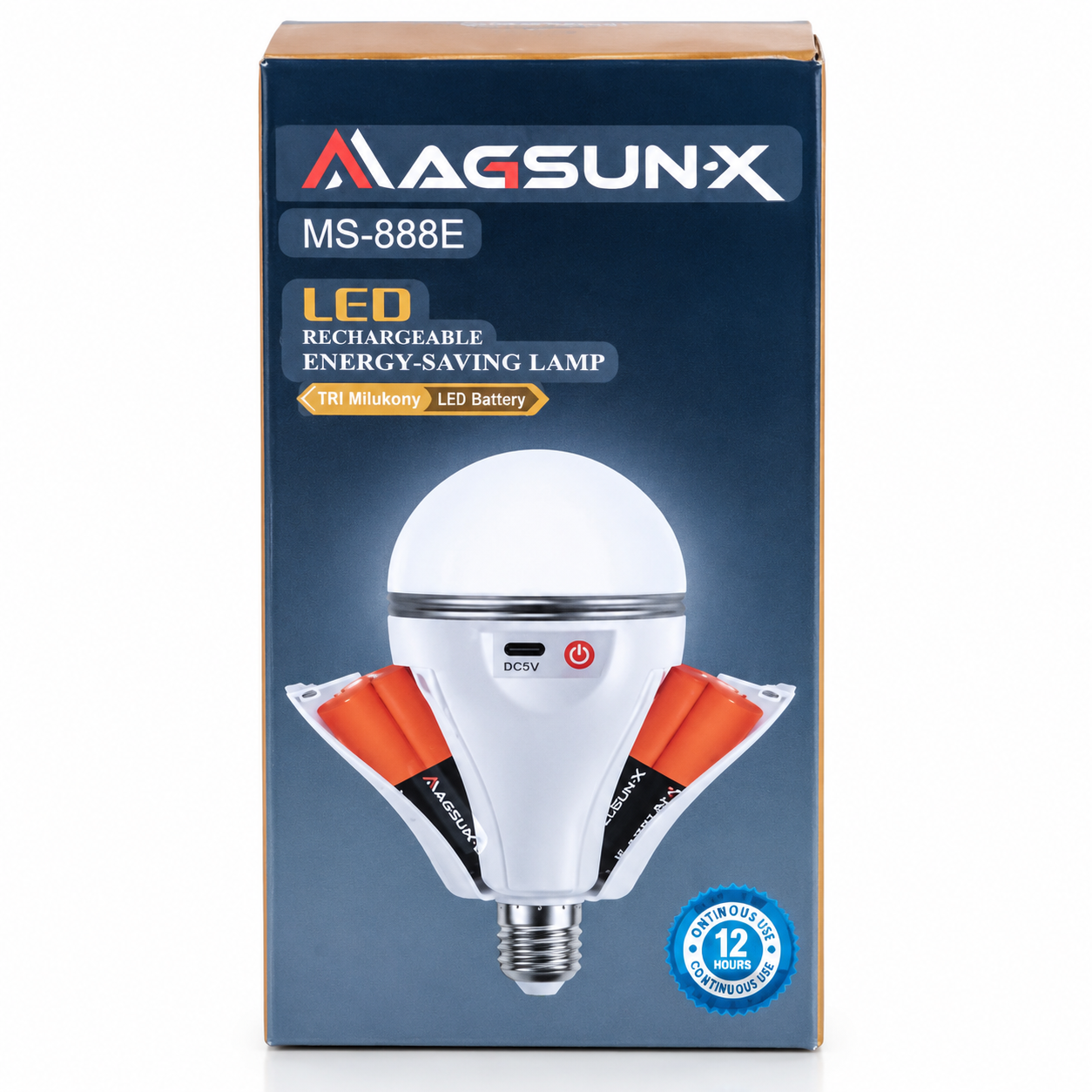 MAGSUN-X 30W LED Rechargeable AC/DC Energy-Saving Bulb – 3500 Lumens Cool Daylight Emergency Light with High-Capacity Lithium Battery Pack_img_4