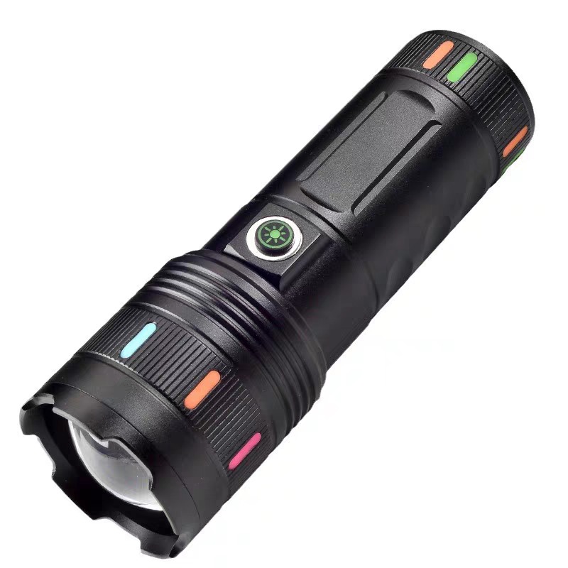 Sanford Super Bright White Laser LED Flashlight – Made in Japan High-Power Tactical Torch with 18650mAh Battery, Digital Display, Power Bank & Type-C Charging_img_6