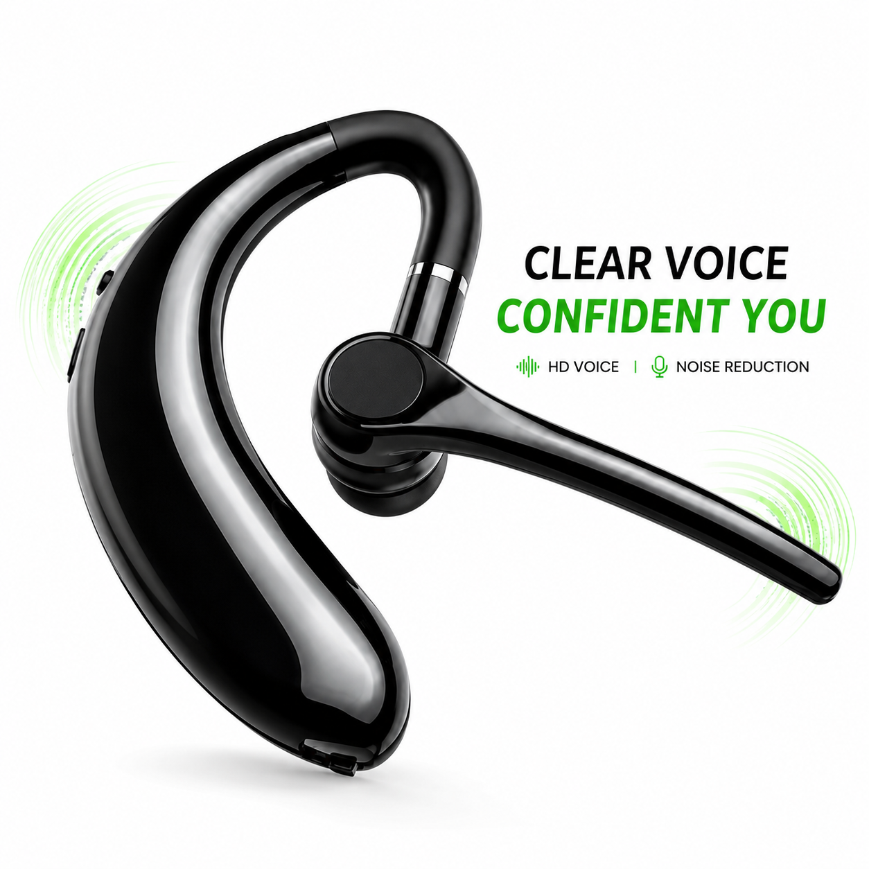 Business Super Star S209 Single Wireless Headset – Bluetooth V5.0 with 270° Rotatable Earhook, HD Mic, Intelligent Noise Reduction & 8H Battery_img_1
