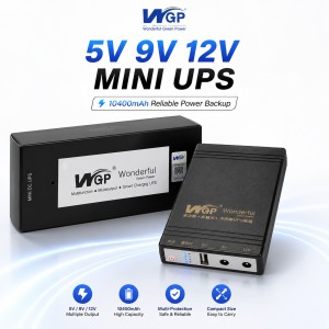 WGP Mini UPS 10400mAh for WiFi Router – 12V Input, Multi-Voltage Output (5V/9V/12V) Uninterruptible Power Supply with Smart Safety Protection_img_0