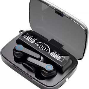 M19 True Wireless Earbuds – Bluetooth 5.1 TWS with 2000mAh Power Bank Charging Case, LED Digital Display, Low Latency Gaming & Built-in Flashlight_img_0