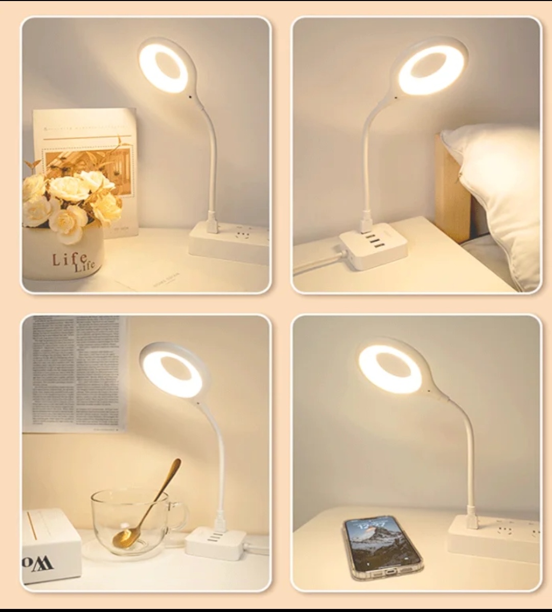 USB Smart Voice Control LED Light – Offline Voice Activated, 360° Flexible Plug & Play Reading Lamp for Laptop, Power Bank & Bedside (No WiFi Needed)_img_5