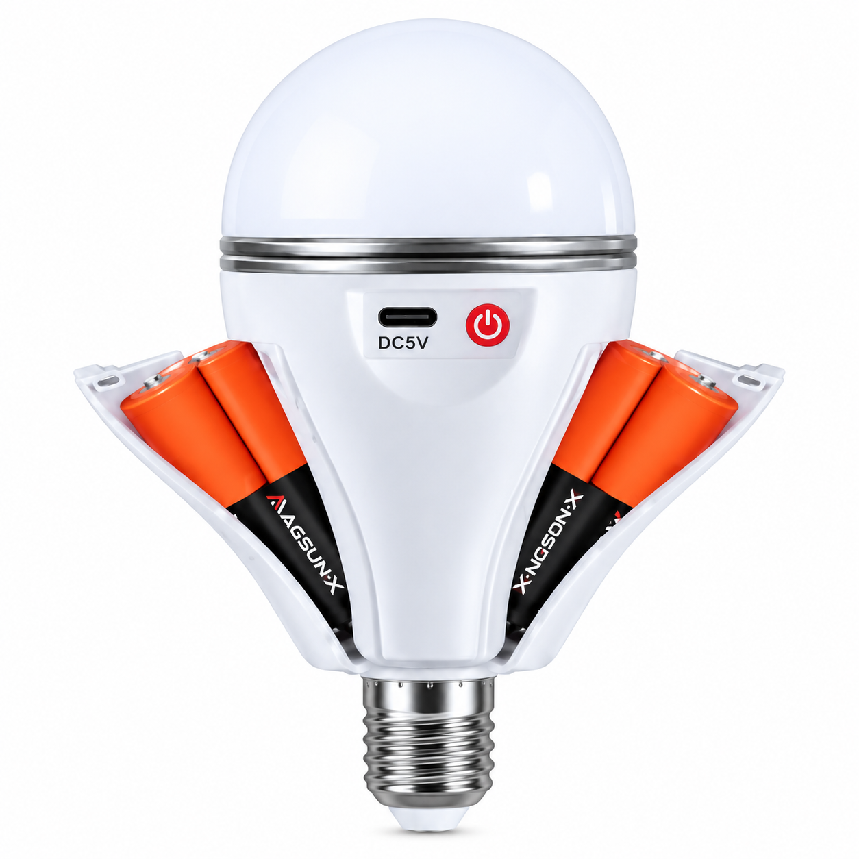 MAGSUN-X 30W LED Rechargeable AC/DC Energy-Saving Bulb – 3500 Lumens Cool Daylight Emergency Light with High-Capacity Lithium Battery Pack_img_3