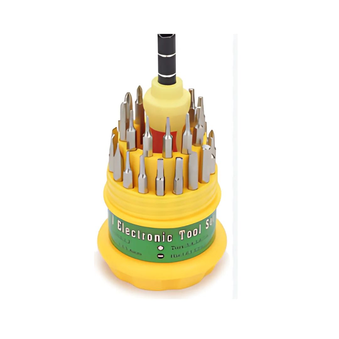 JACKLY JK-6036 31-in-1 Precision Screwdriver Set – Multi-Function Magnetic Tool Kit with 30 Interchangeable Stainless Steel Bits for Electronics & Gadget Repair_img_2