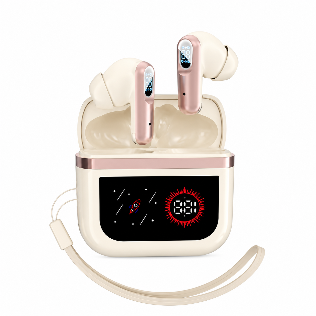 J61 True Wireless Earbuds – Low Latency Gaming TWS with Digital LED Battery Display, Smart Touch Control, Binaural HD Calling & Lanyard Case_img_2
