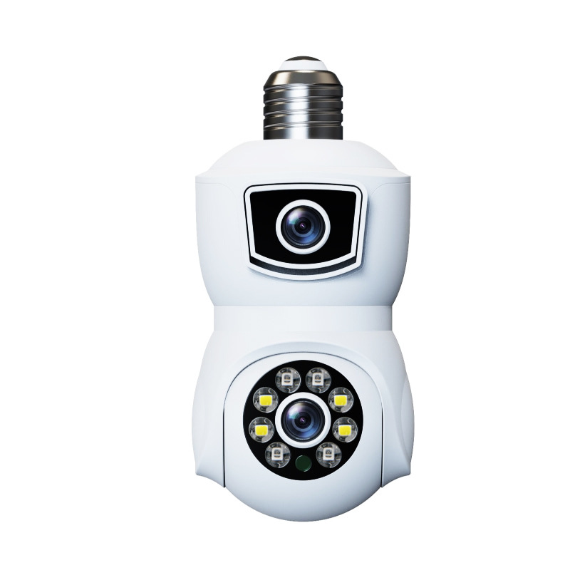 V380 E9 Dual Lens Bulb PTZ IP Camera – 1080P Full HD Wireless WiFi CCTV with E27 Lamp Base, AI Human Detection, Color Night Vision & Two-Way Audio_img_2