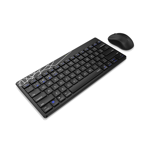 Rapoo 8000S Wireless Keyboard and Mouse Combo (Black) – 2.4GHz Stable Wireless, Spill-Resistant Design, 1000 DPI Optical Mouse, Long Battery Life & 2-Year Warranty_img_3