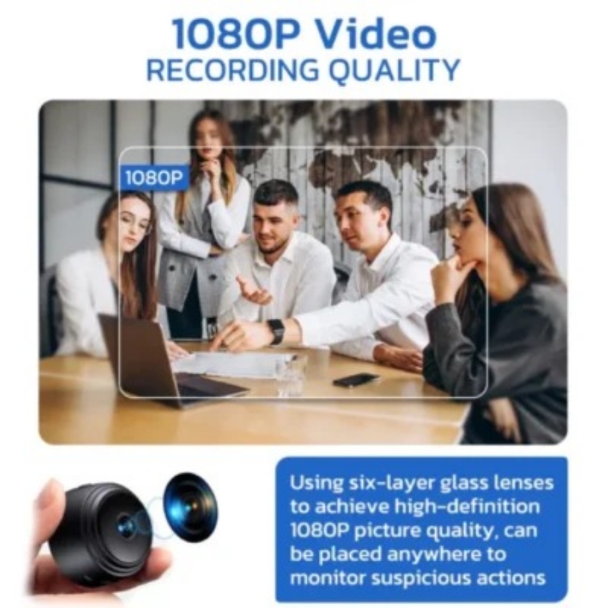 Rechargeable GFOUK™ Minieye Nanny Cam Full HD – Mini Hidden Spy Camera with 1080P Wireless WiFi, Mobile App Control & 128GB SD Card Support_img_2