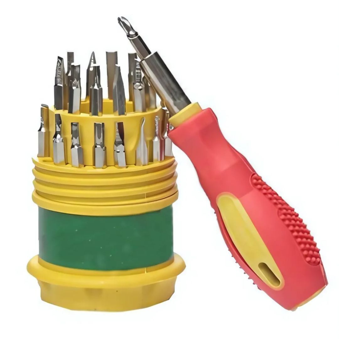 JACKLY JK-6036 31-in-1 Precision Screwdriver Set – Multi-Function Magnetic Tool Kit with 30 Interchangeable Stainless Steel Bits for Electronics & Gadget Repair_img_5