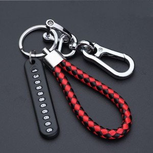 Anti-lost keychain with Mobile Number for Bicycle Car Auto Motor Cycle Key Ring Gift_img_0