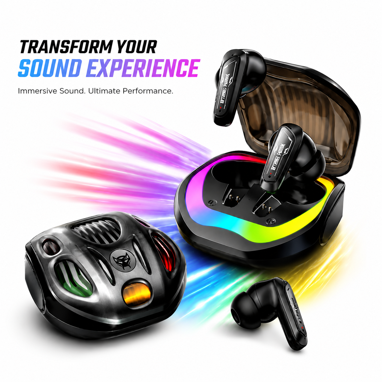 RECRSI RE-HG24 ANC & ENC Gaming Earbuds | Low Latency, Active Noise Cancellation, Crystal-Clear Calls & Immersive Sound_img_1