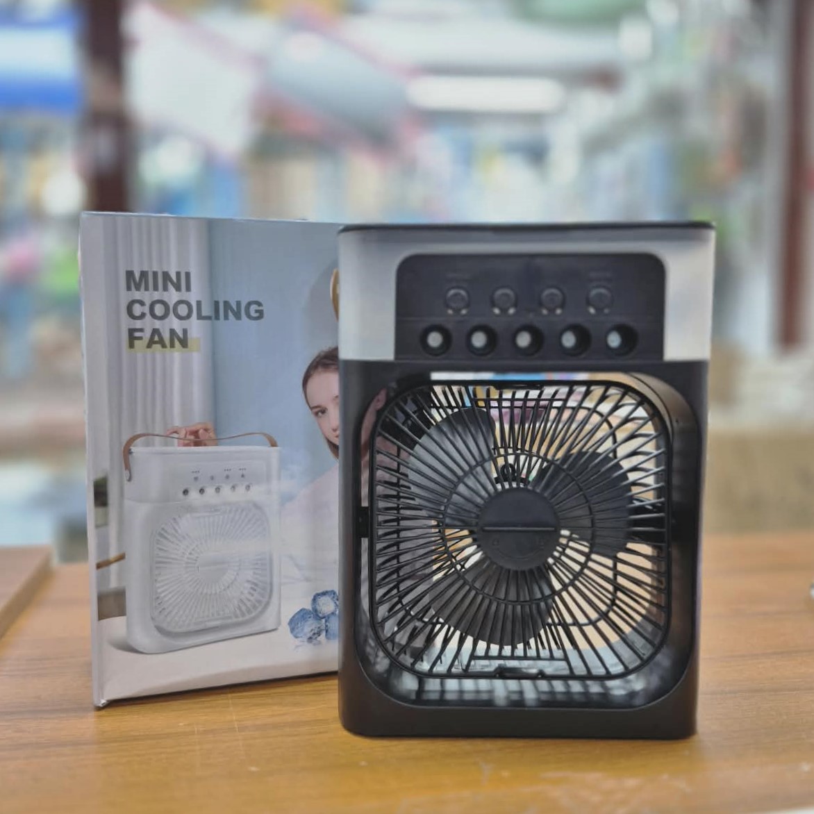 Extonic ET-C702 3-in-1 Air Cooler USB Fan – Portable Mist Fan with 600ml Water Tank, Multi-Color LED Night Light, Smart Timer & Type-C Desktop Cooling Fan_img_7