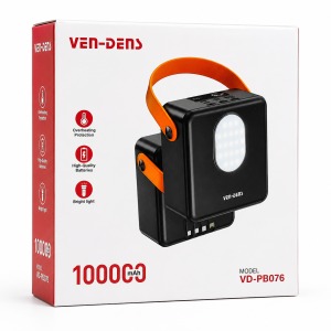 VEN-DENS VD-PB076 100,000mAh High-Capacity Power Bank – Portable Power Station with Built-in Bright LED Emergency Light, Handy Strap, Multi-Port Outputs & Safety Protection_img_1
