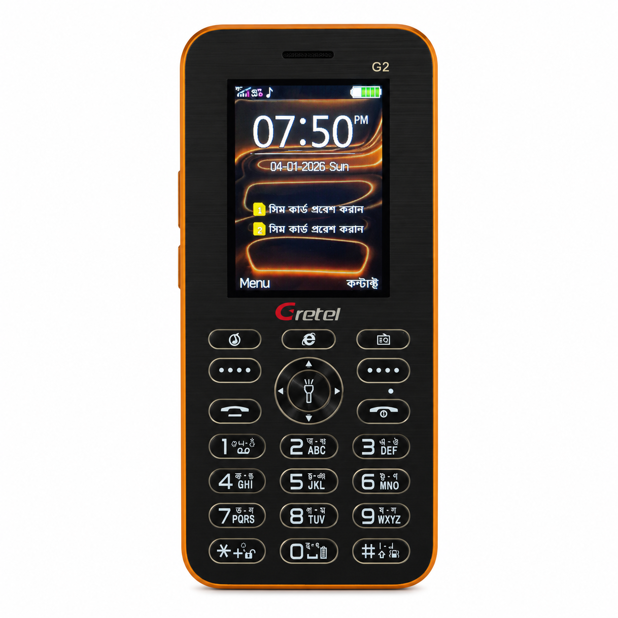 Gretel G2 Pro Max Feature Phone – iPhone 17 Pro Max Inspired Design, 3250mAh Built-In Battery, 2.8" LCD Display, Type-C Port, Big Speaker & Wireless FM_img_2
