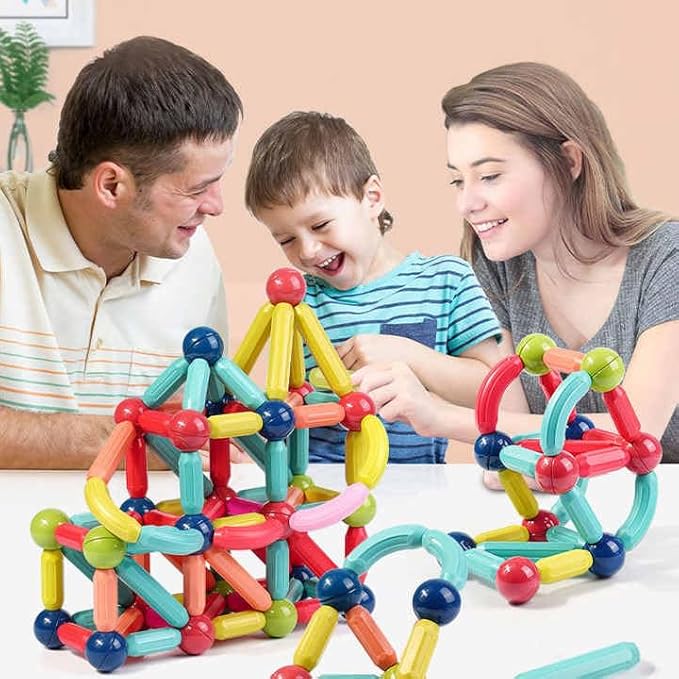 Big Size Magnetic Building Blocks Kid Toy Set Montessori Educational Magnetic Stick Building Bricks Construction Funny Toy Gift 36 pcs_img_2